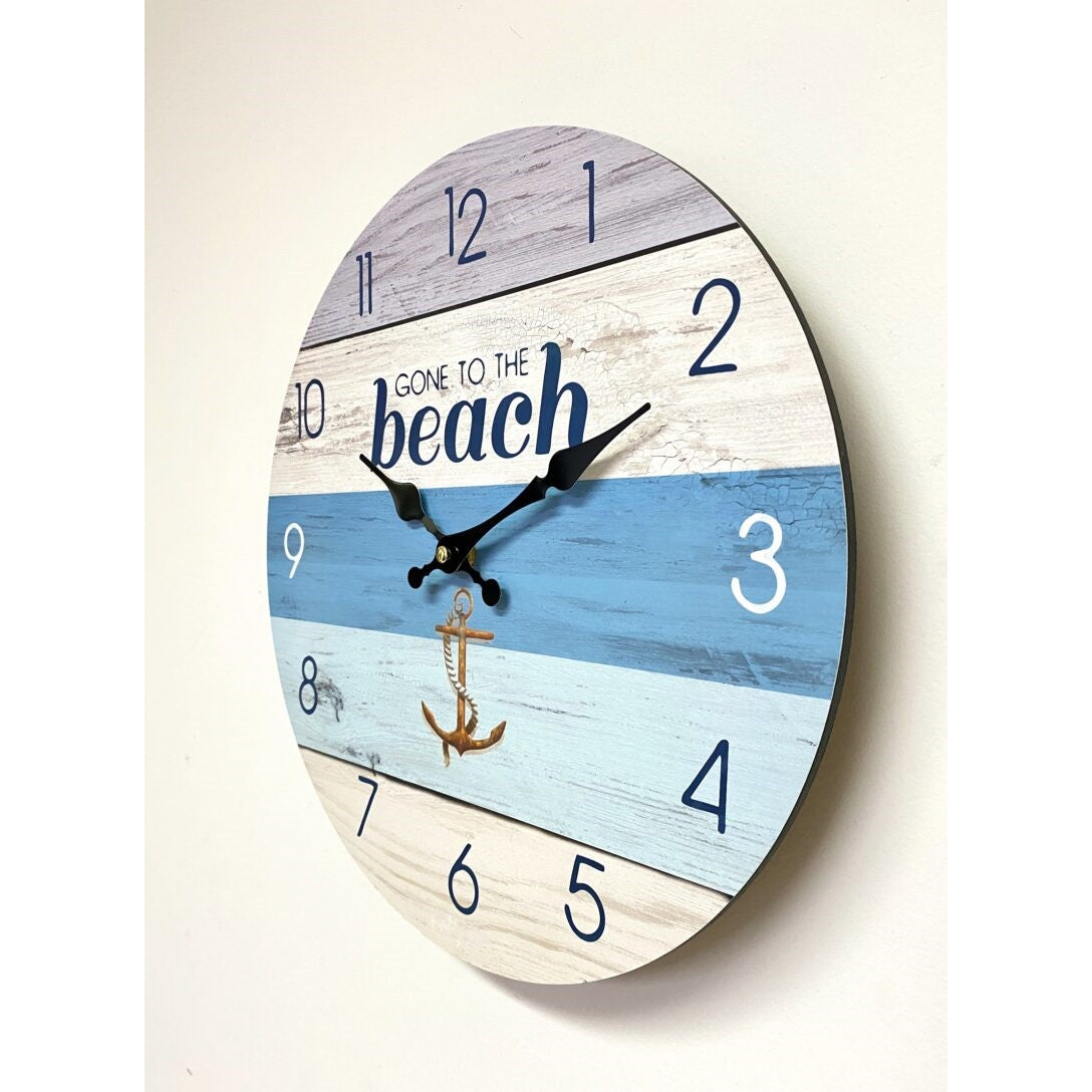 Classical MDF Beach Wall Clock 34cms