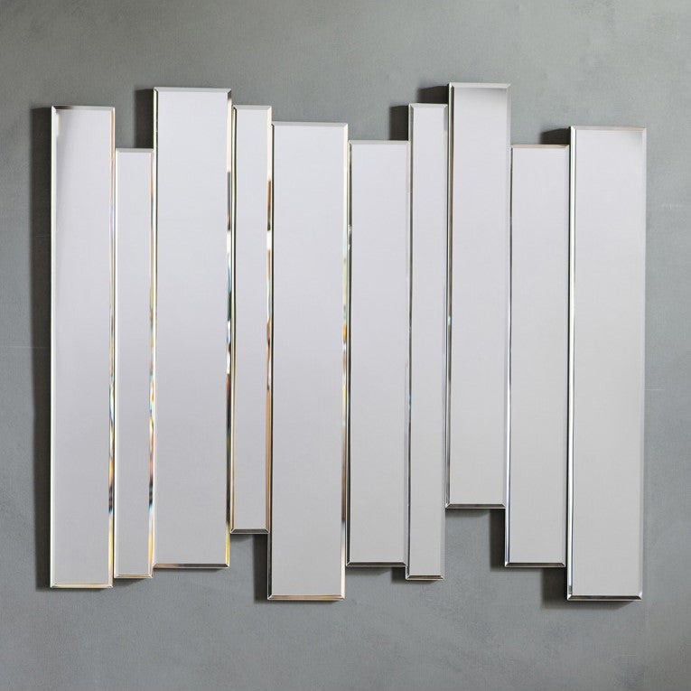 Beveled Mirror Panels Wall Mirror