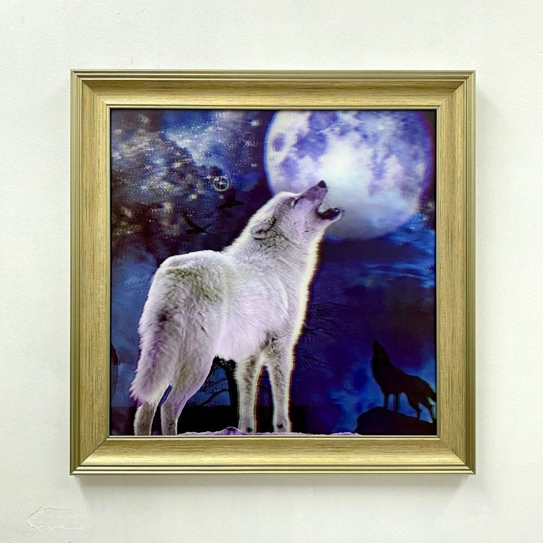 Classy 5D Photo Frames - Moonlight Wolf