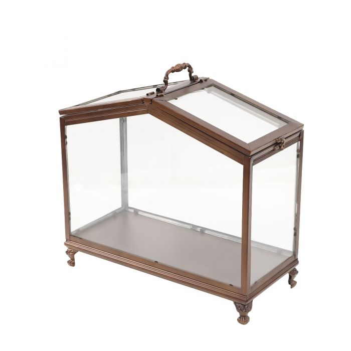 Cleo Metal Display Atrium Glasshouse - 42cms