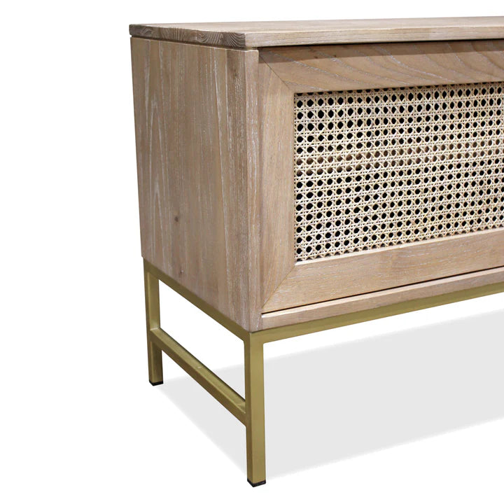 Tropical Retreat Mala Timber and Rattan TV Unit
