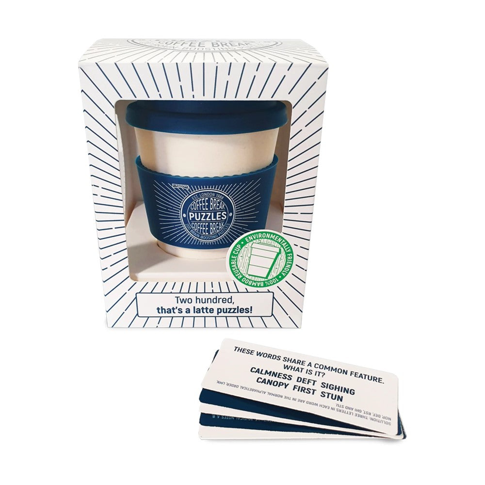 Coffee Break Bamboo Cup With Puzzles