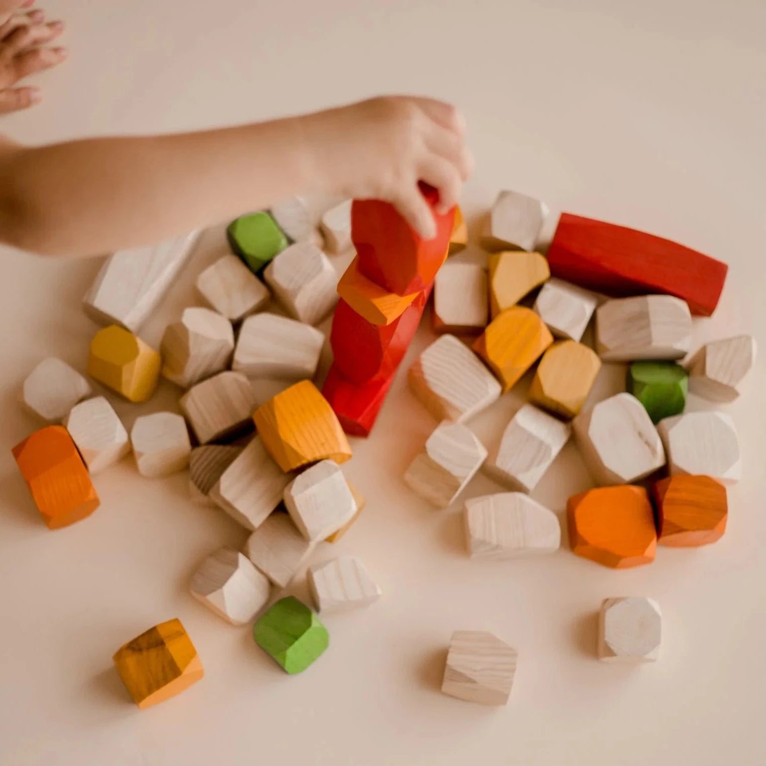 Colorful Jumbo Colored Stacking Gems