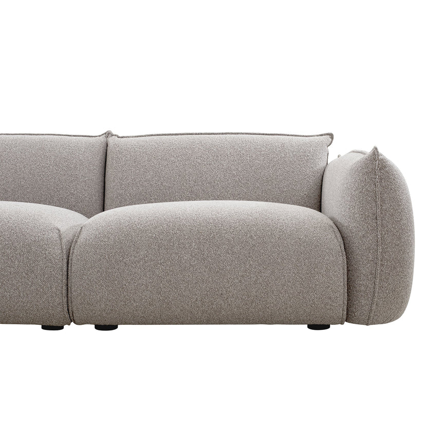 Comfort 3-Seater Left Chaise Sofa - Clay Grey