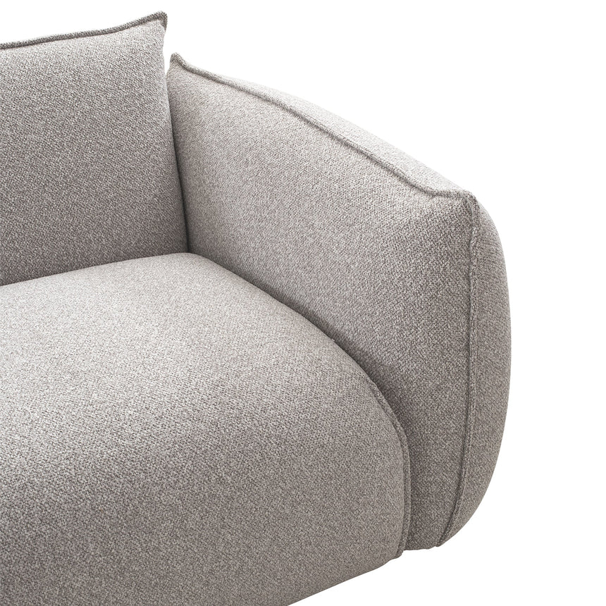 Comfort 3-Seater Left Chaise Sofa - Clay Grey