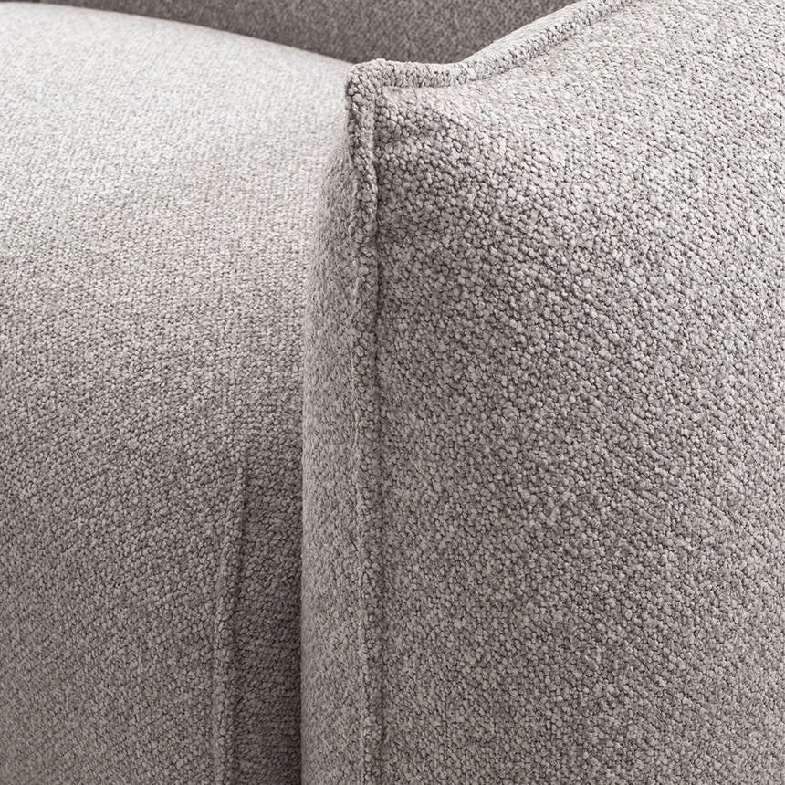 Comfort 3-Seater Left Chaise Sofa - Clay Grey