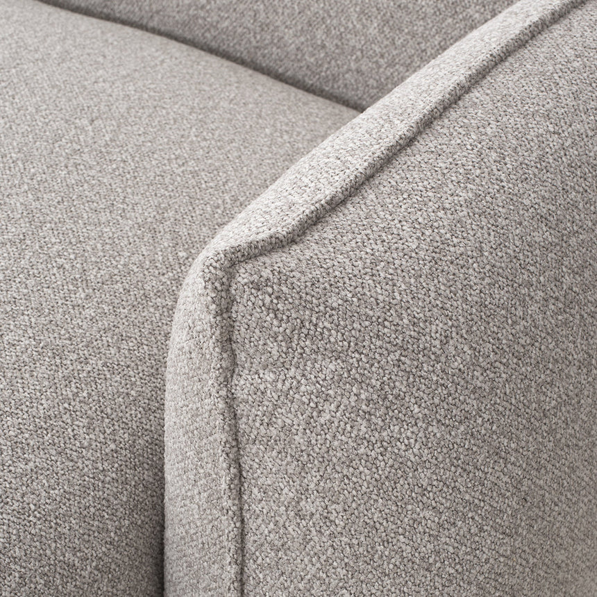 Comfort 3-Seater Right Chaise Sofa - Clay Grey