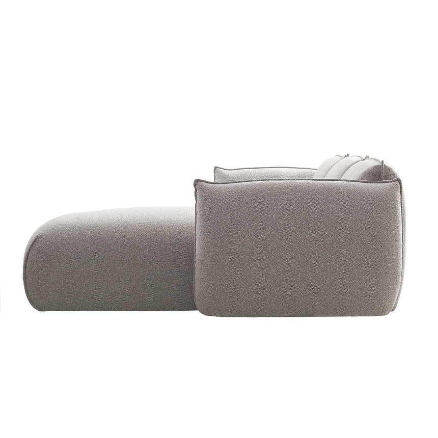 Comfort 3-Seater Right Chaise Sofa - Clay Grey