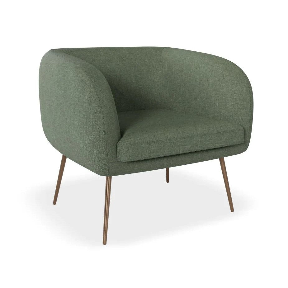 Comfort Bliss Green Single Seater Sofa (Available in 3 Frame Colors)
