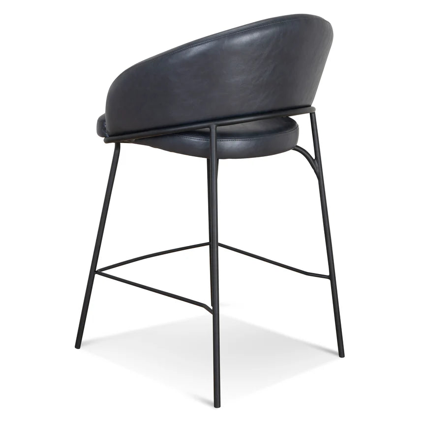 Comfort Haven Fabric Bar Stool - Black