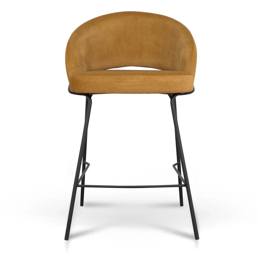 Comfort Haven Fabric Bar Stool - Orange