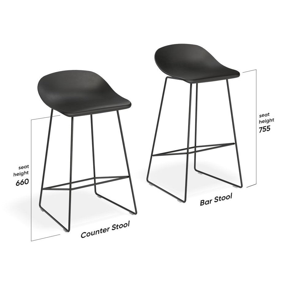 Comfort Seating Grey High Stool (Available in 2 Sizes)