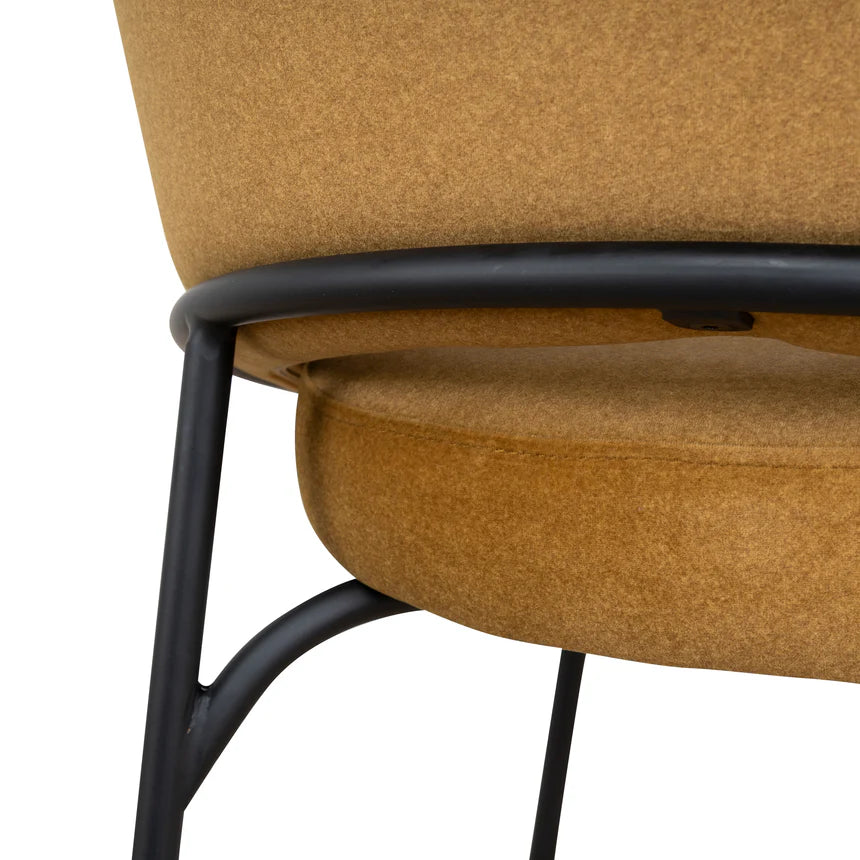 Comfort Haven Fabric Bar Stool - Orange