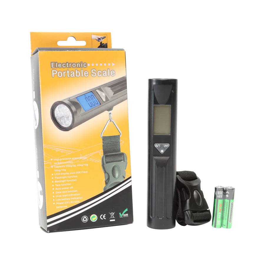 Compact 40 KG Luggage Scale - LED Flashlight