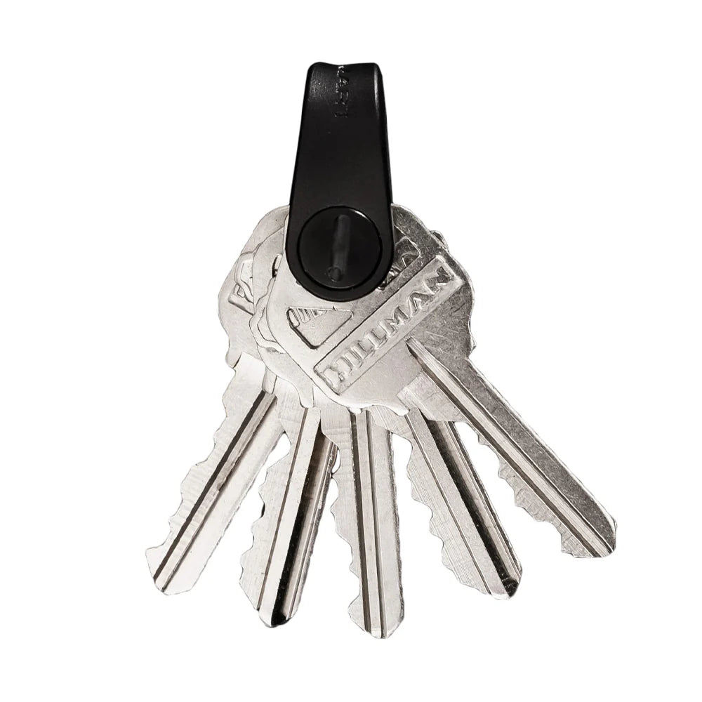 Compact Minimalist Expandable Key Holder - Black
