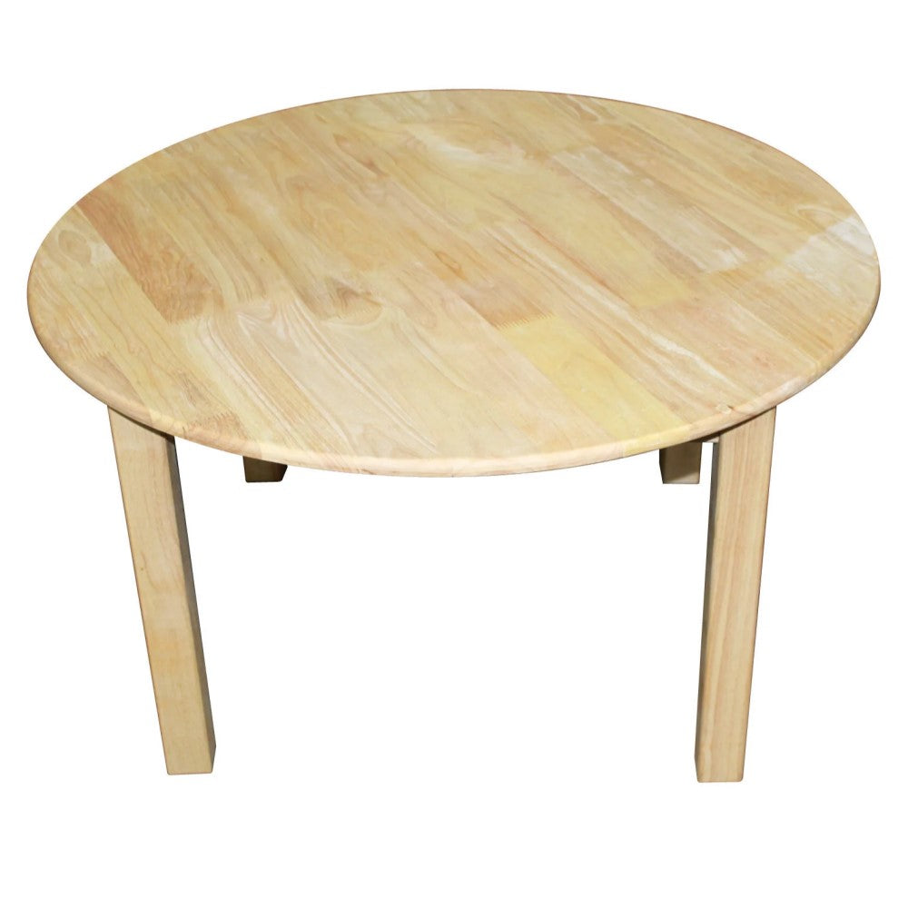 Compact Round Table and Stacking Chair Set