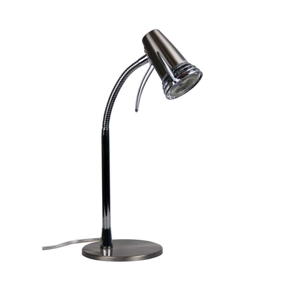 Compact LED Task Brushed Steel Lamp (Available in 3 Colors)