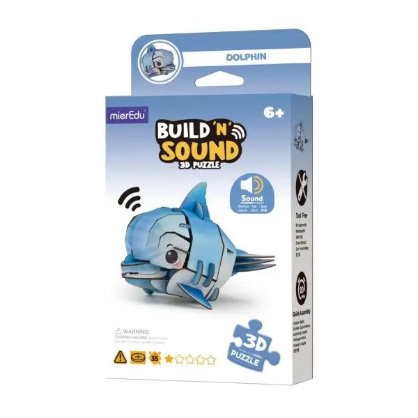 Construction and Play Build 'n' Sound 3D Puzzle - Dolphin
