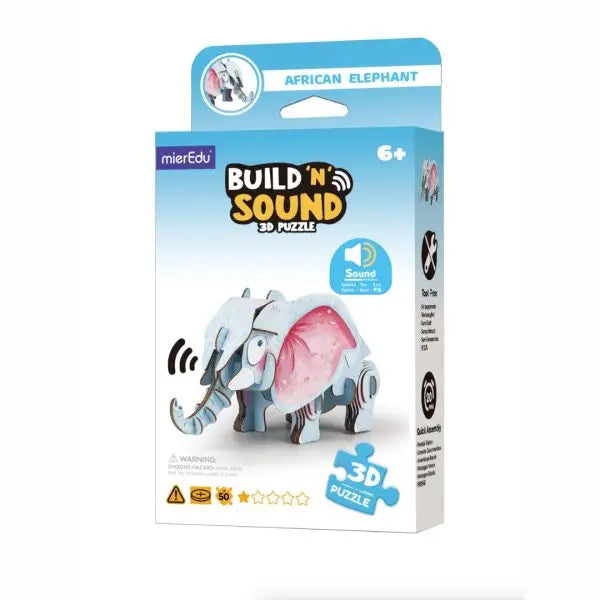 Construction and Play Build 'n' Sound 3D Puzzle - Elephant