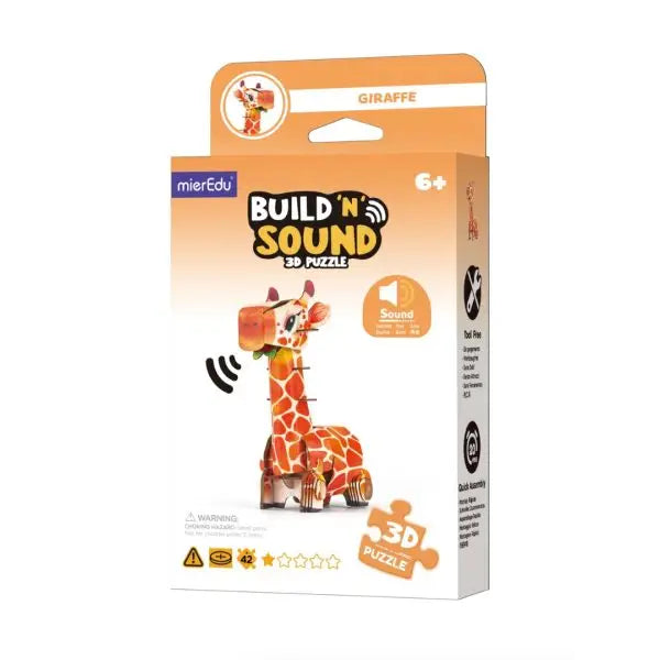 Construction and Play Build 'n' Sound 3D Puzzle - Giraffe