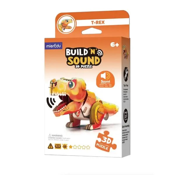 Construction and Play Build 'n' Sound 3D Puzzle - T-Rex