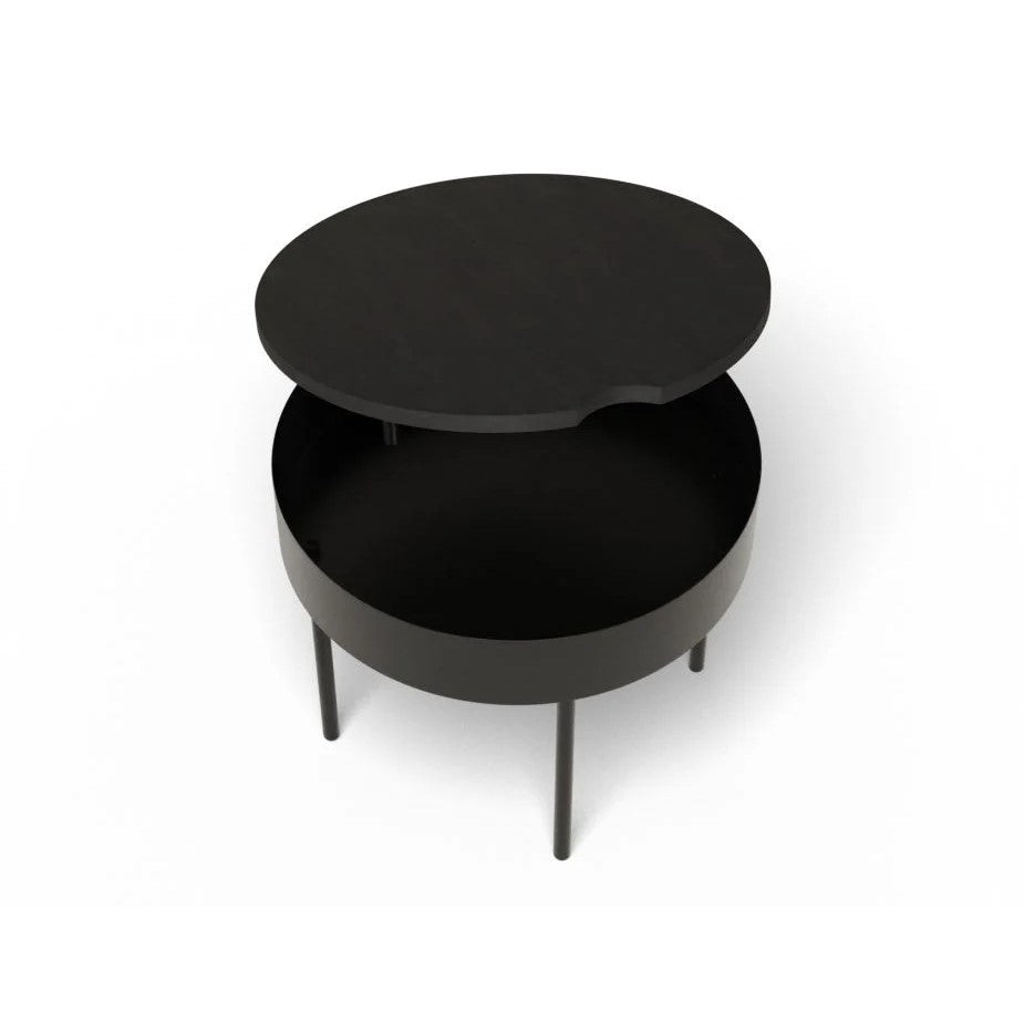 Contemplative Small Black Coffee Table 50cms