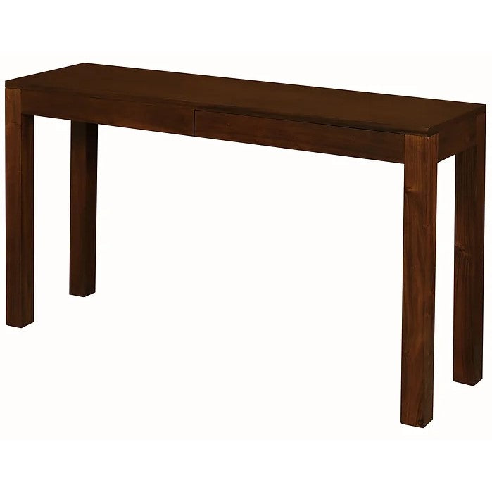 Contemporary 2-Drawer Sofa Table - Brown