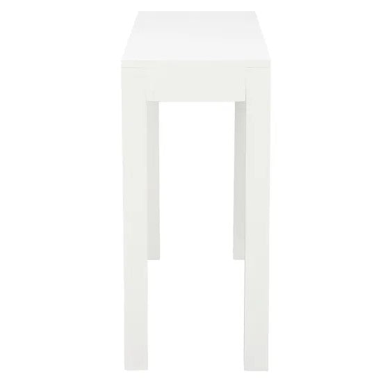 Contemporary 2-Drawer Sofa Table - White