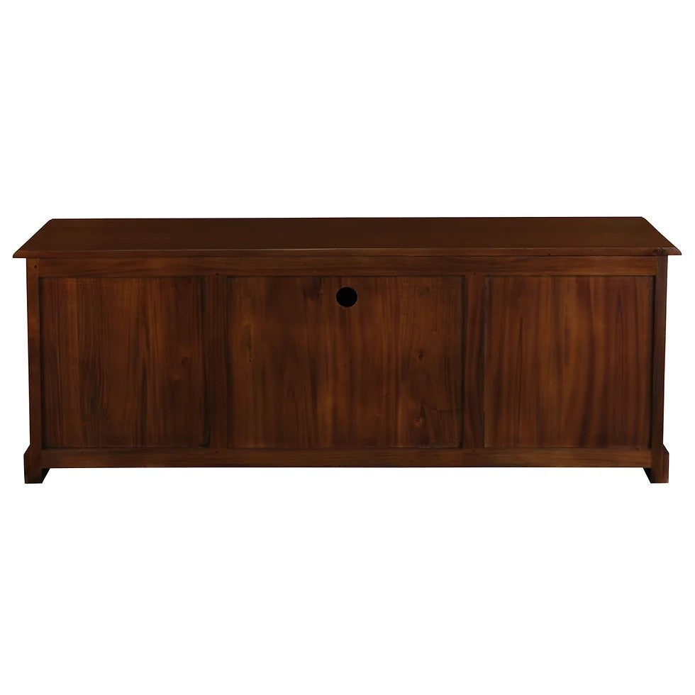 Contemporary 2 Door 3 Drawer Entertainment Unit - Brown