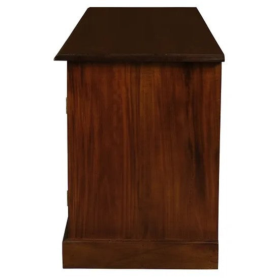 Contemporary 2 Door 3 Drawer Entertainment Unit - Brown