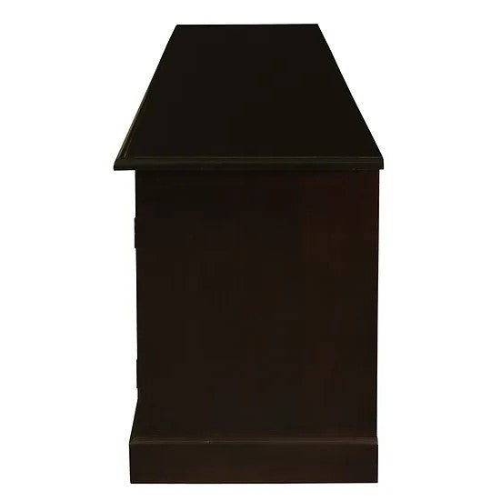 Contemporary 2 Door 4 Drawer Entertainment Unit - Dark Brown