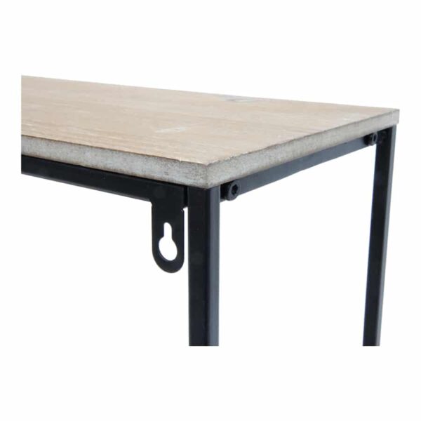 Contemporary Black Frame 3 Shelf Wall Unit