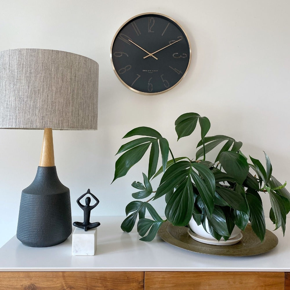 Contemporary Bloom Wall Clock 40cms (Available in 2 colors)