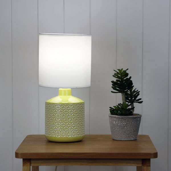 Contemporary Ceramic Table Lamp 38cms (Available in 6 Colors)