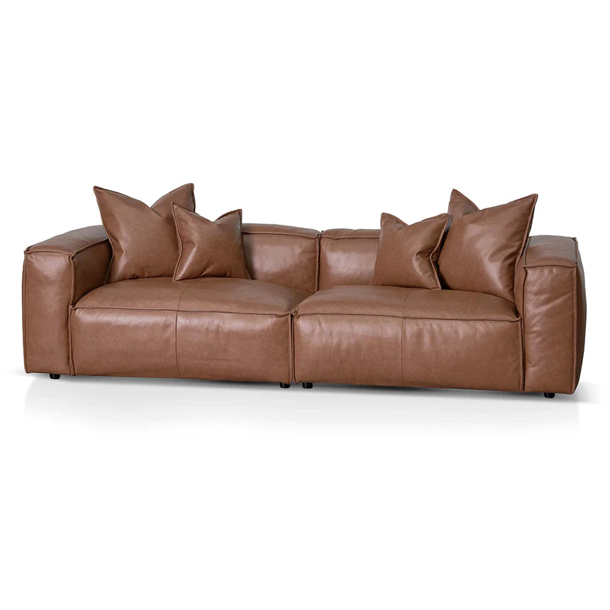 Contemporary Chic 4-Seater Sofa with Cushion