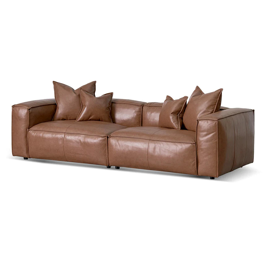 Contemporary Chic 4-Seater Sofa with Cushion