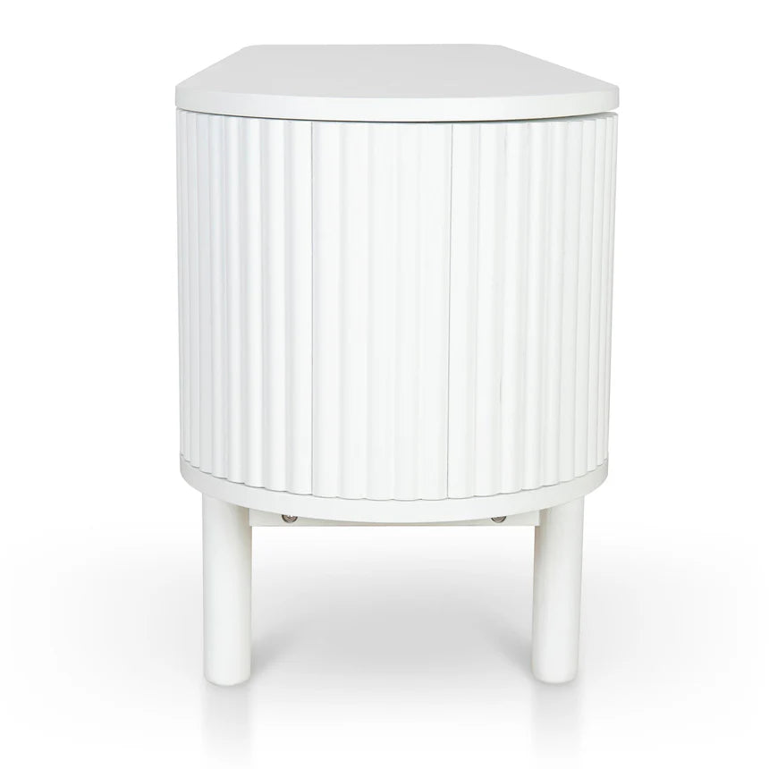 Contemporary Chic Full White TV Unit - 160cms