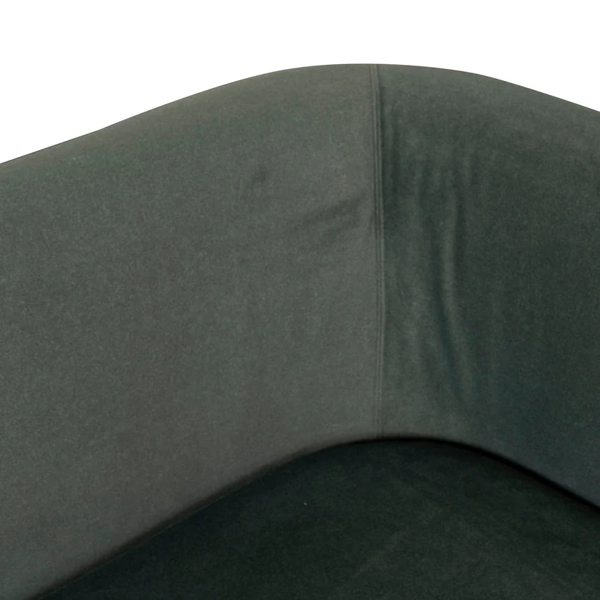 Contemporary Comfort 3-Seater Fabric Sofa - Burnt Green