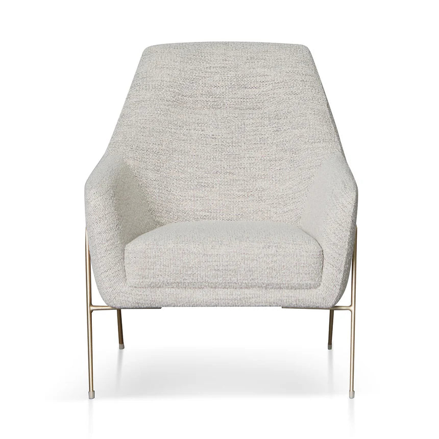 Contemporary Comfort Fabric Armchair - Fog Grey