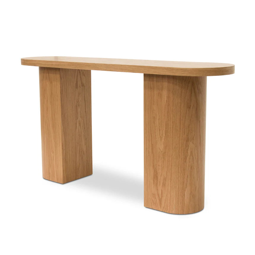 Contemporary Console Table - Natural Oak