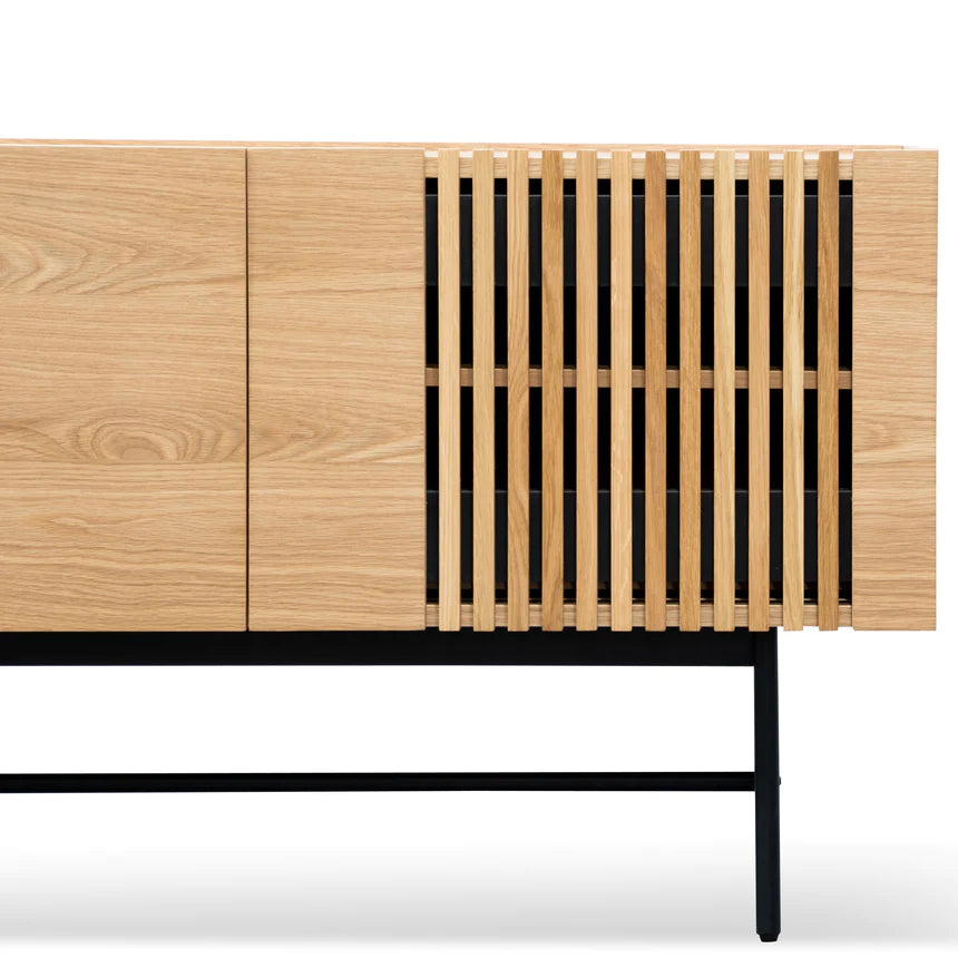 Contemporary Corner Side Table 120cms - Natural