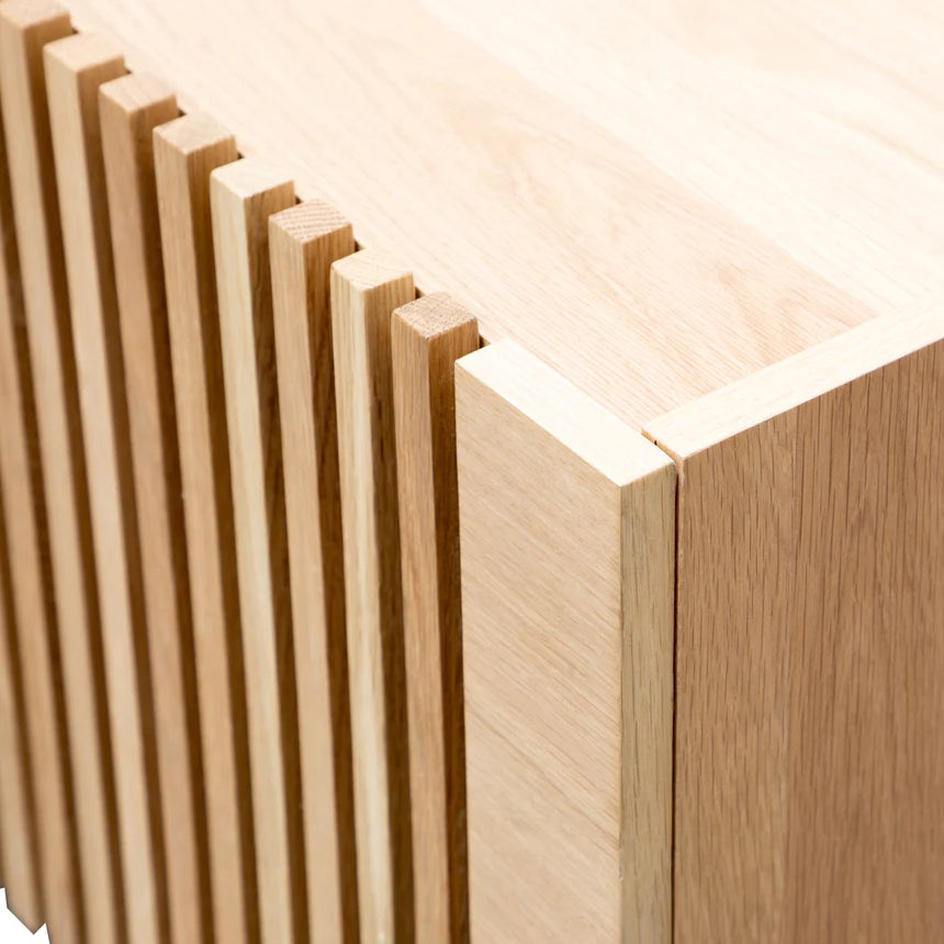 Contemporary Corner Side Table 120cms - Natural