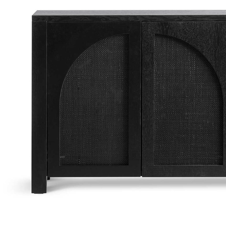 Contemporary Corner Side Table 195cms - Black