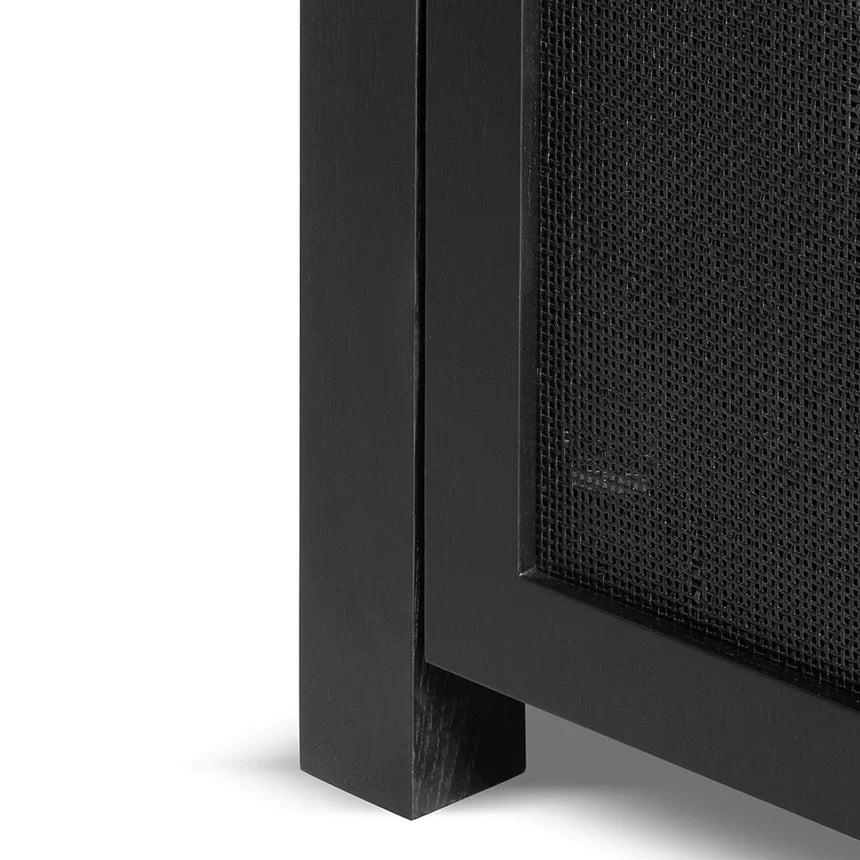 Contemporary Corner Side Table 195cms - Black