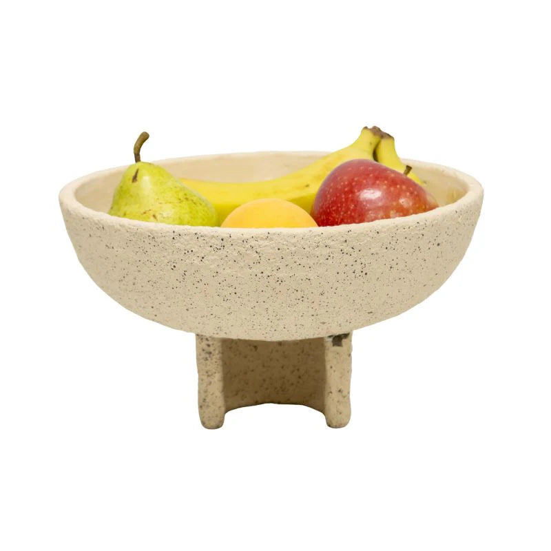 Contemporary Curve-Base Textured Bowl - 25x25x14cms