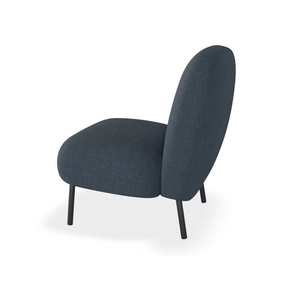 Contemporary Dark Blue Single Seater Sofa (Available in 2 Frame Colors)