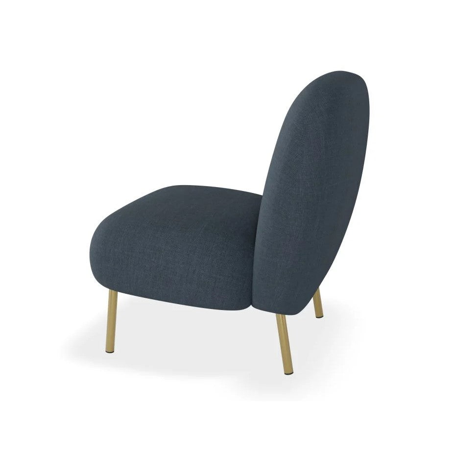 Contemporary Dark Blue Single Seater Sofa (Available in 2 Frame Colors)