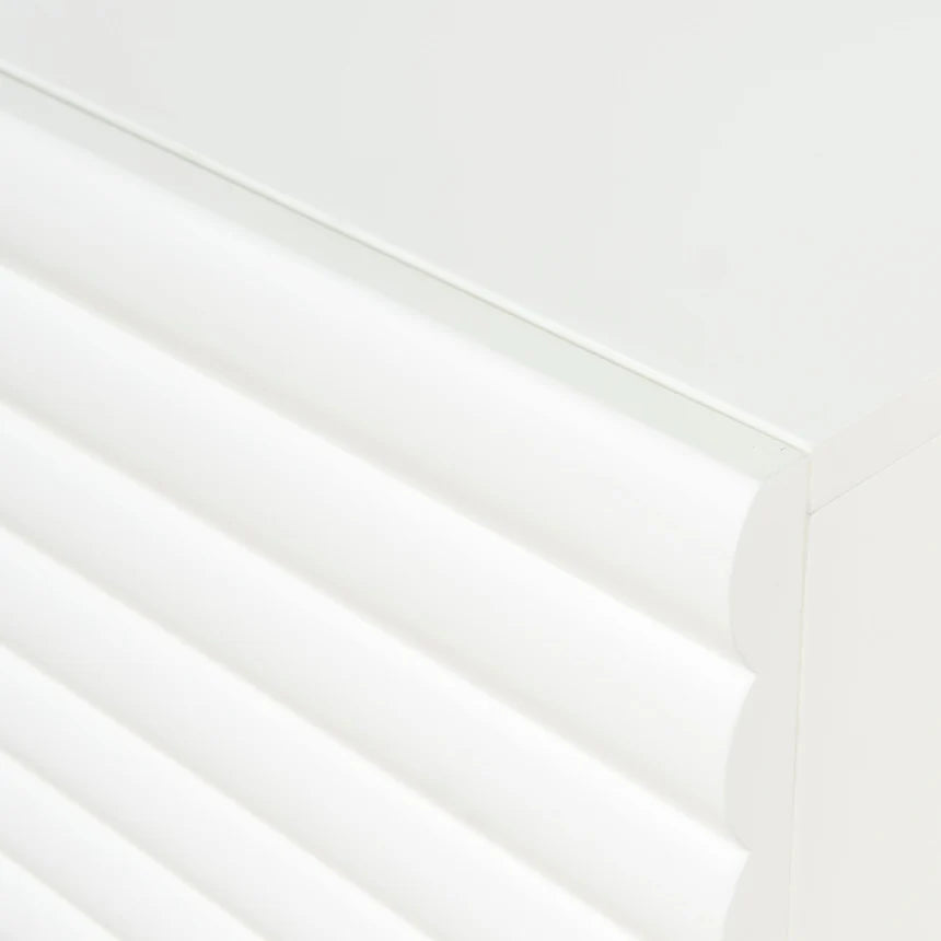 Contemporary Design Nova White TV Cabinet - 200cms