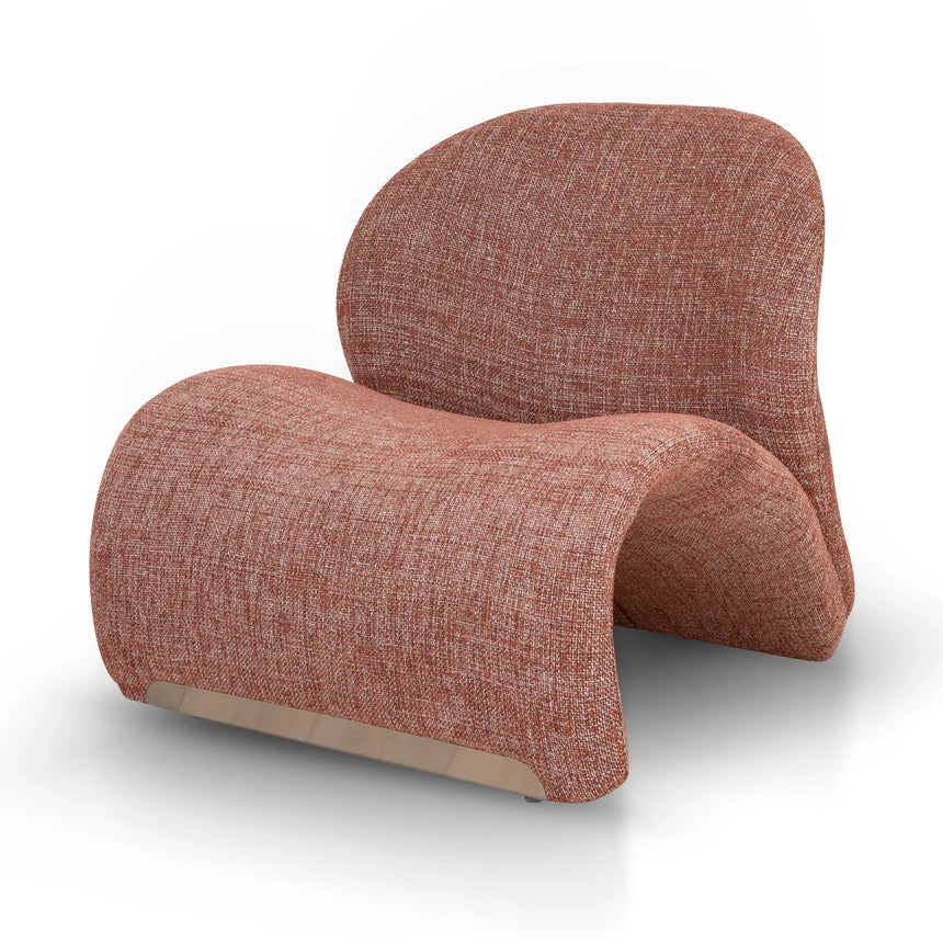 Contemporary Elegance Lounge Chair - Orange
