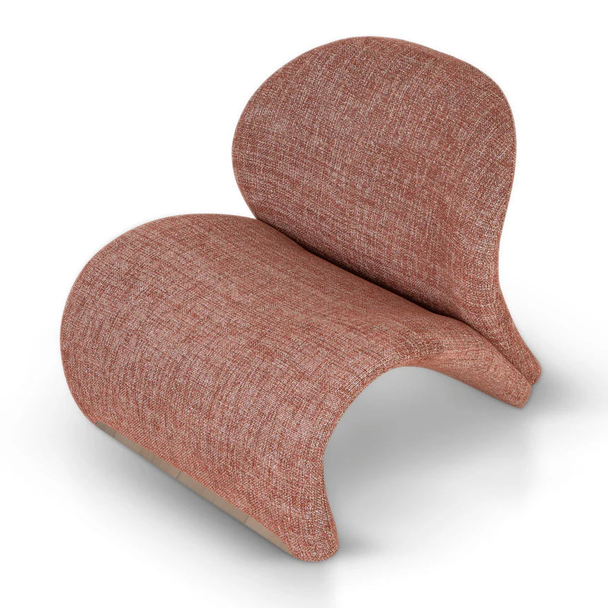 Contemporary Elegance Lounge Chair - Orange